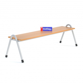 Sitzbank stapelbar, 150 cm breit, melaminharzbeschichtete Spanplatte, 